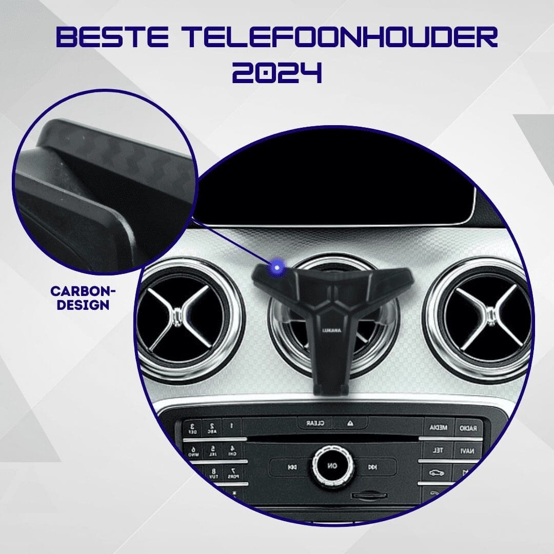 Lukana A-1605 - Telefoonhouder Auto Ronde Ventilatieroosters