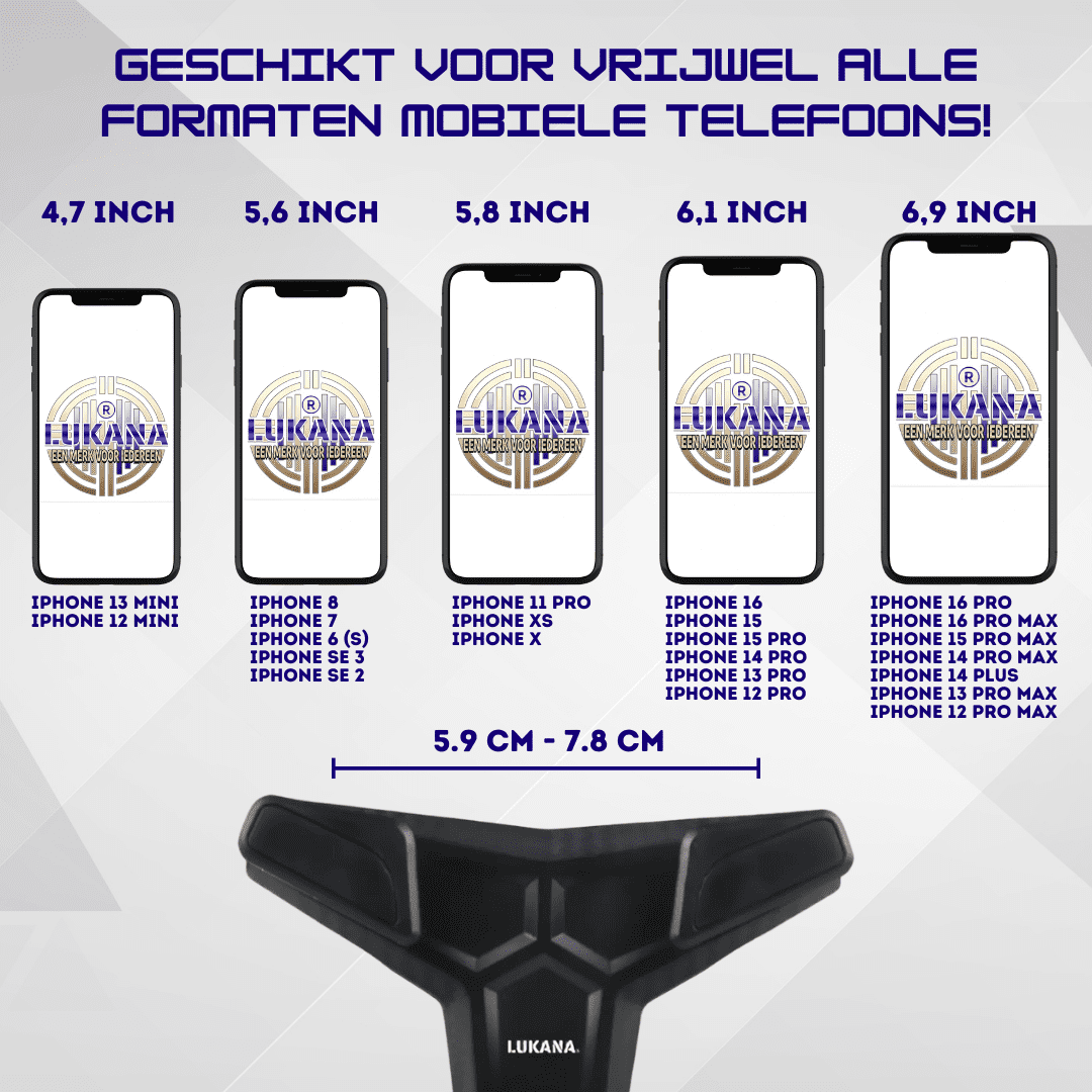 Lukana A-1605 Afmetingen Geschikte Telefoons