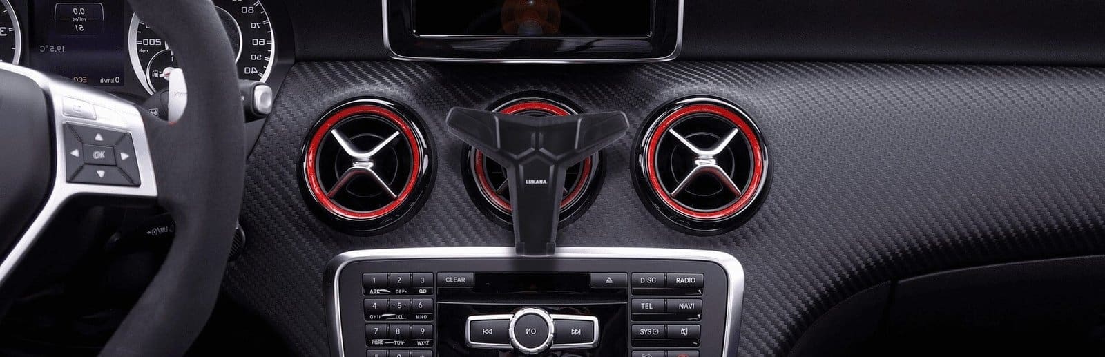 Lukana A-1605 - Telefoonhouder Auto Ronde Ventilatieroosters