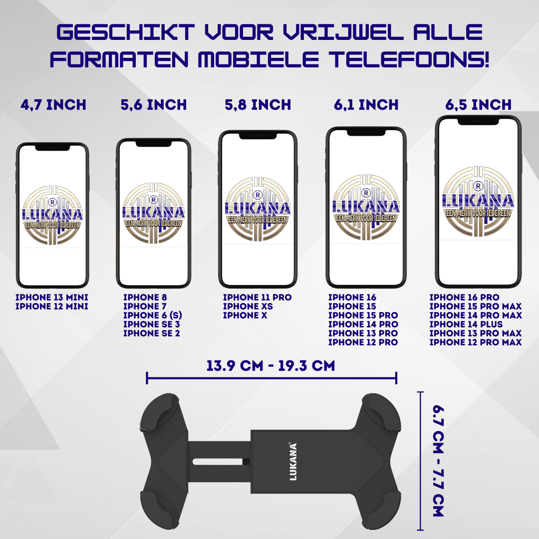 Lukana Telefoonhouder Fiets Geschikte Afmetingen Telefoon