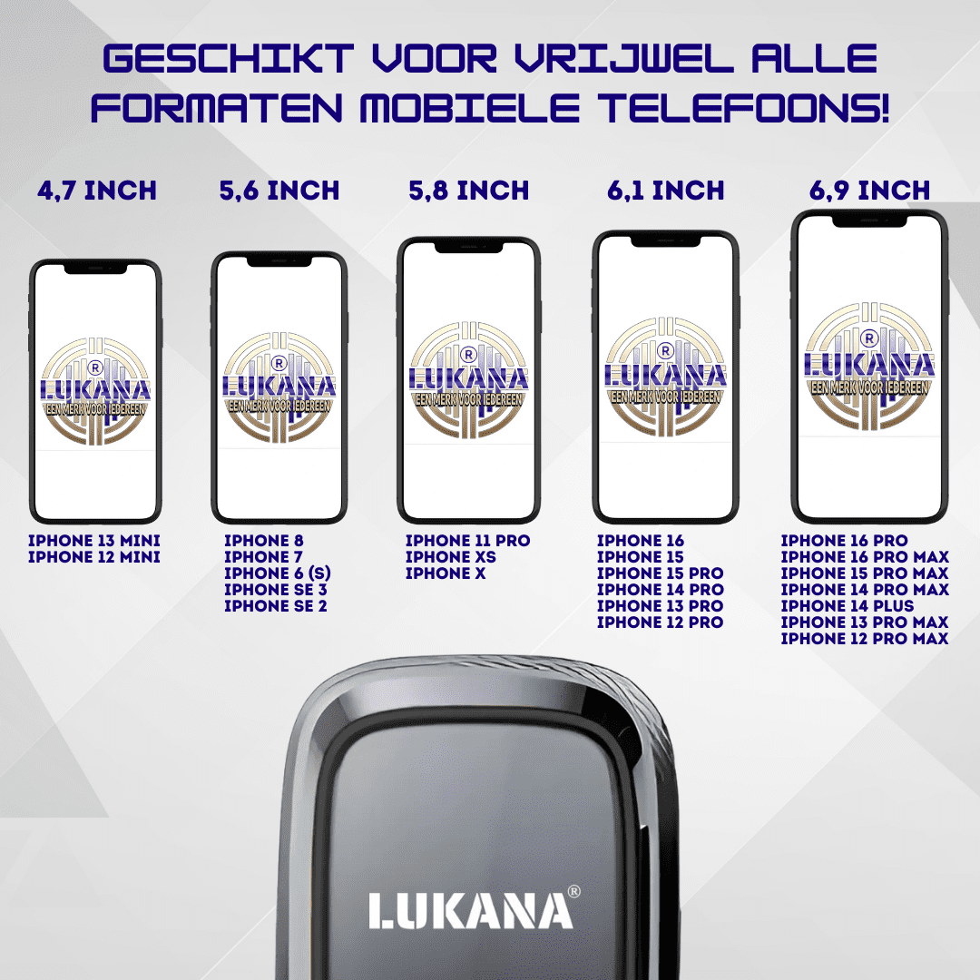 Lukana V-2710 Geschikte Telefoon Afmetingen