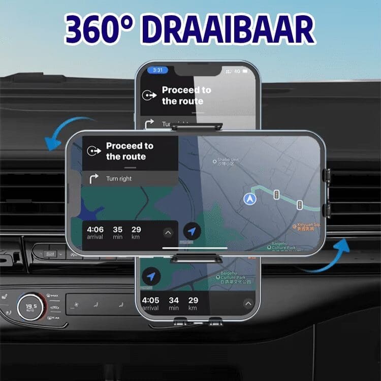 Lukana S-2912 Telefoonhouder Auto 15W Draadloos Opladen