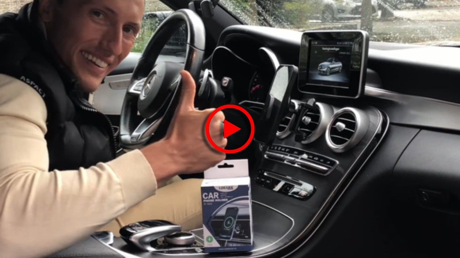 Lukana R-1805 MagSafe Telefoonhouder Auto video