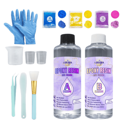 Lukana Epoxy Giethars (A+B) - 500gr - Transparant