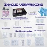 Lukana Epoxy Giethars Starterspakket - Voordeelpakket 1 Inhoud verpakking