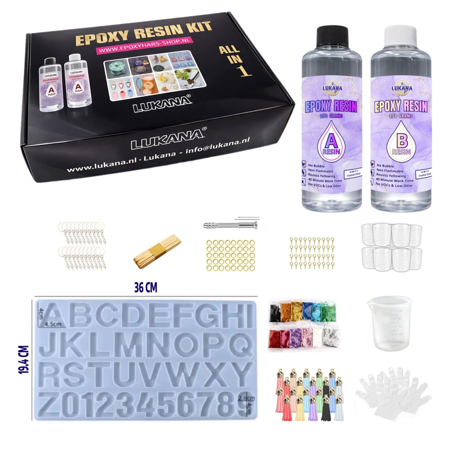 Lukana Epoxy Giethars Starterspakket - Voordeelpakket 2