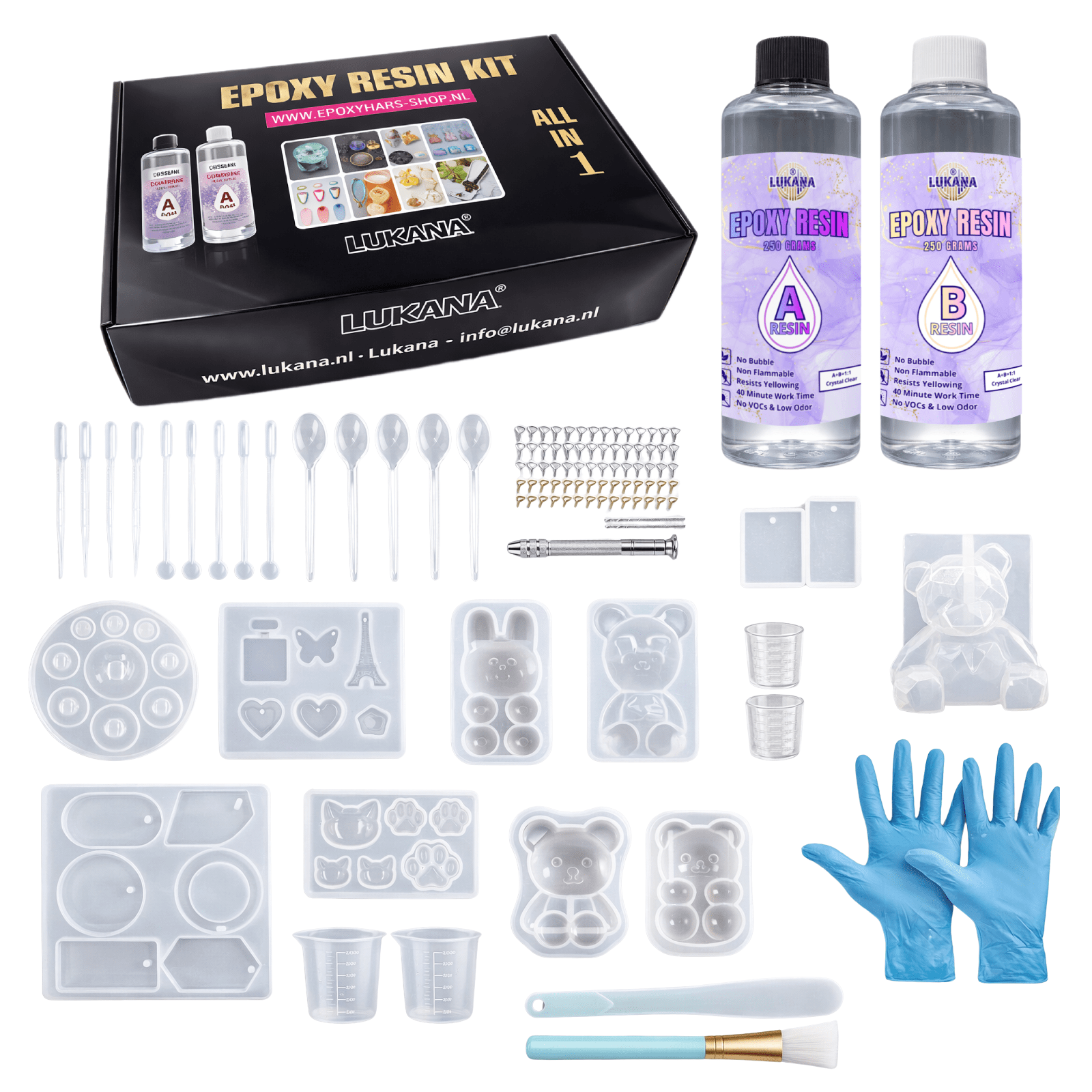 Lukana Epoxy Giethars Starterspakket – Voordeelpakket 1 (1)