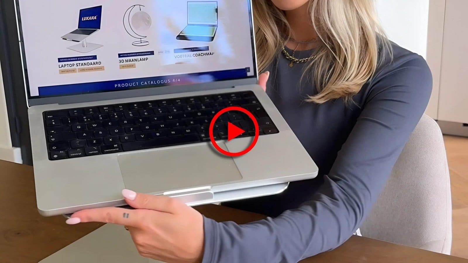 Lukana Laptop Standaard - Ergonomisch Verstelbaar video