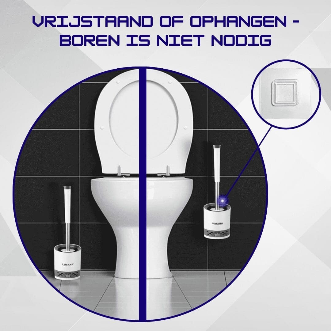 Lukana Toiletborstel Vrijstaand of Ophangen