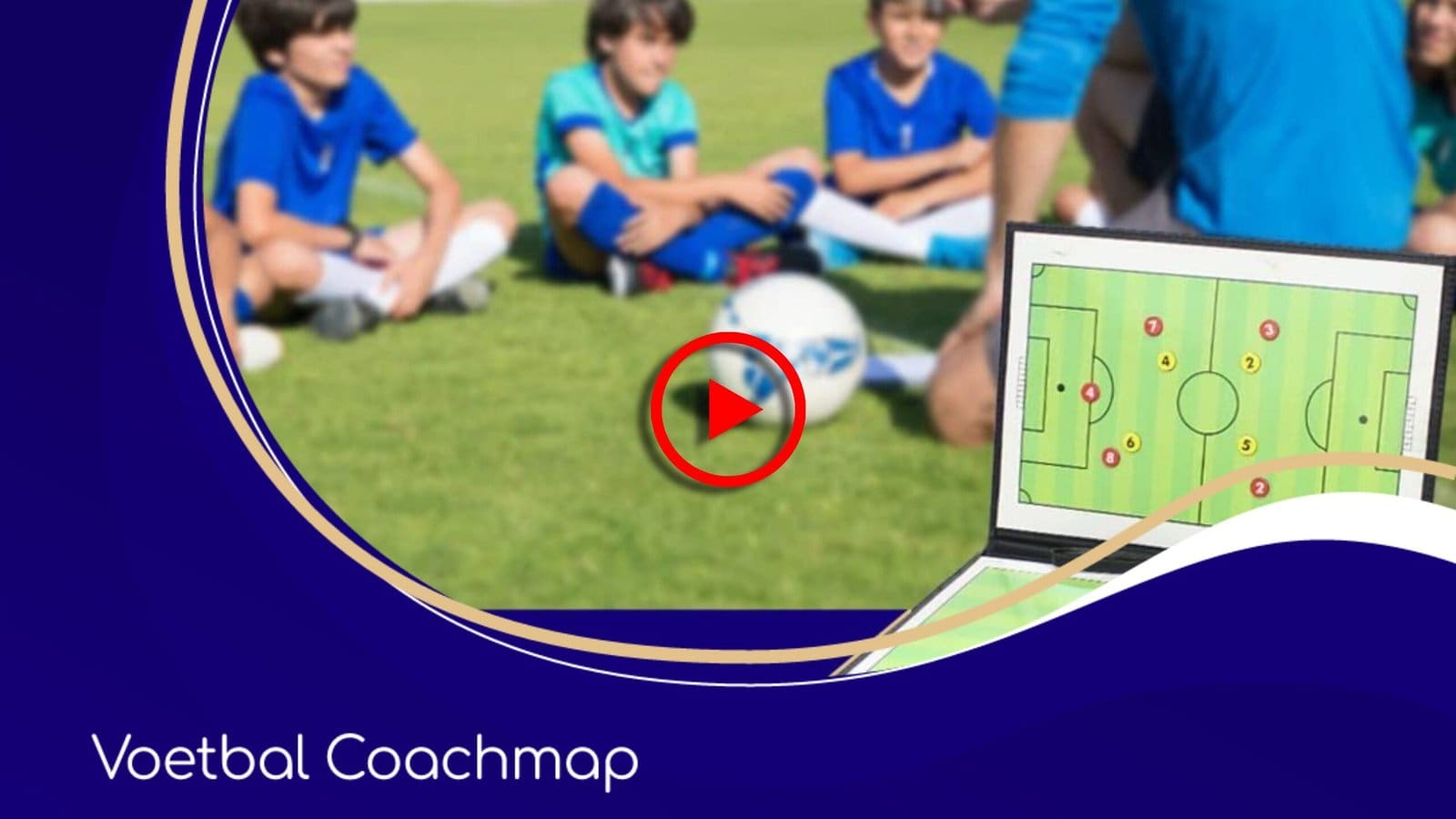 Lukana Voetbal Coachmap met Magneten (Tactiekbord)