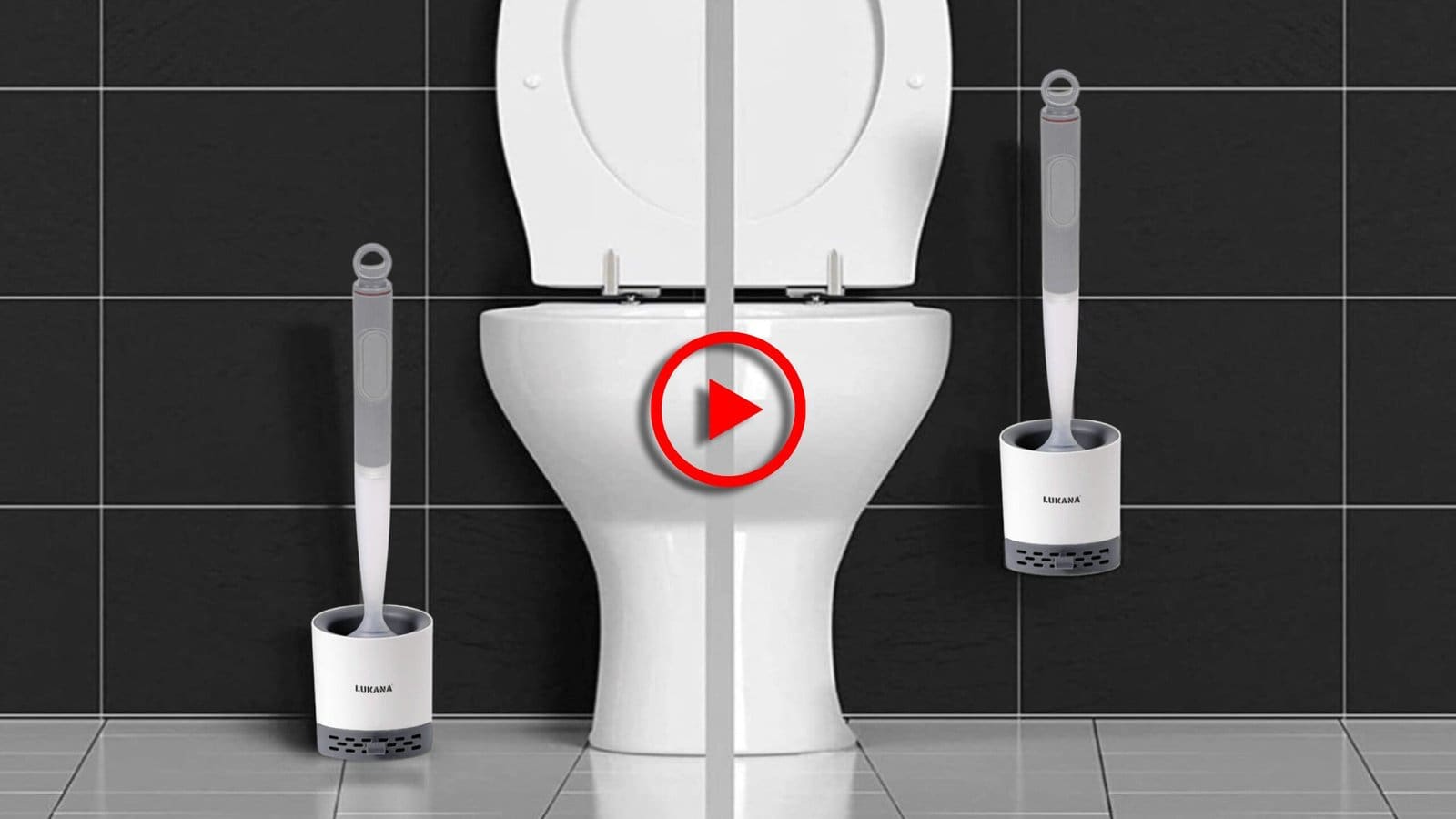 Lukana siliconen toiletborstel