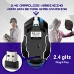 Lukana Draadloze Gaming Muis 2.4G