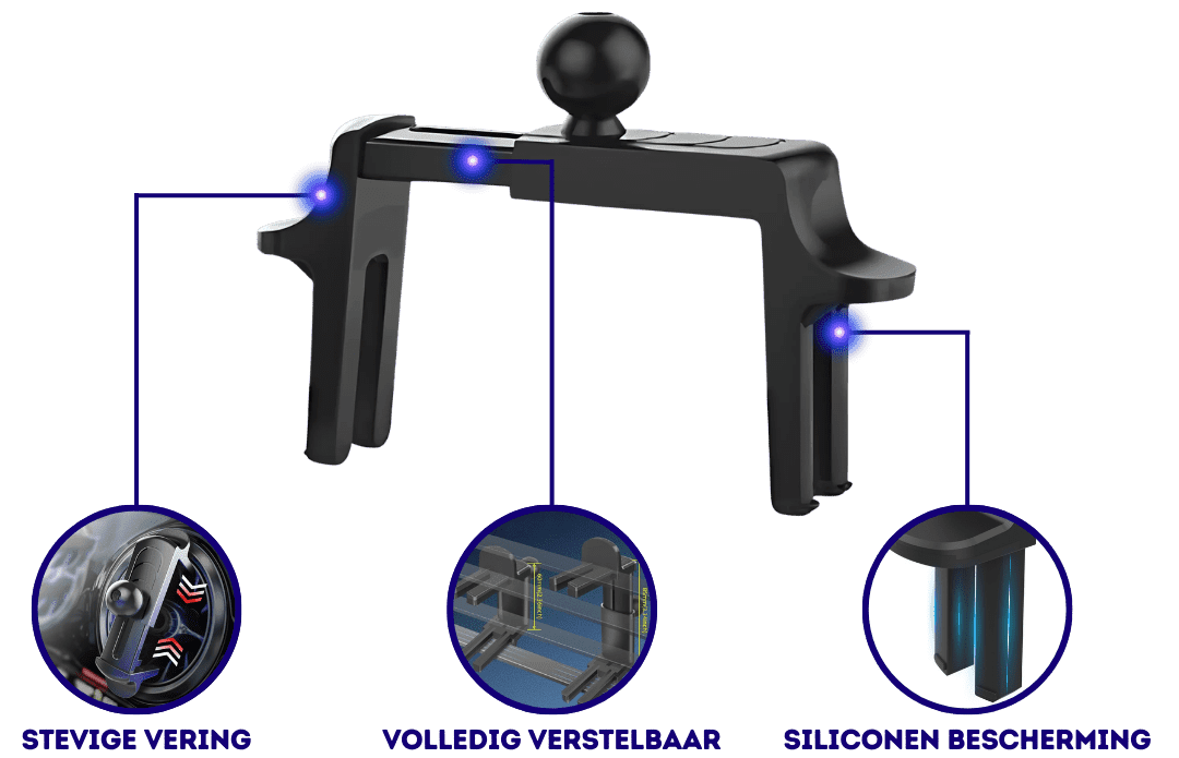 Clip voor ronde ventilatieroosters